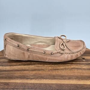 Frye Reagan Campus Driver Shoes Womens Size 7 M Brown Leather Moccasin Loafers